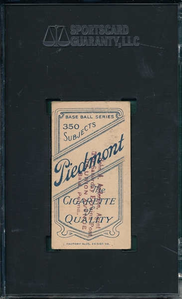 1909-1911 T206 Rockenfeld Piedmont Cigarettes SGC 1.5 *Southern League* *Stamped back*