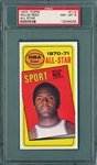 1970-71 Topps Basketball #110 Willis Reed, AS, PSA 8