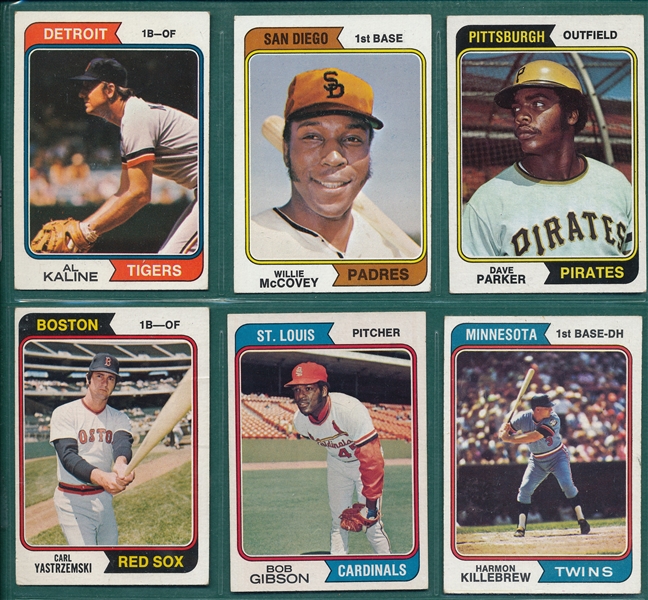 1974 Topps Baseball Complete Set (660) W/ Trade, Checklist, & Winfield, Rookie