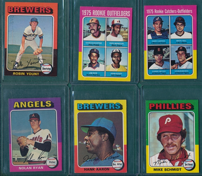 1975 Topps Mini Baseball Complete Set (660) W/ Brett, Rookie, PSA 6