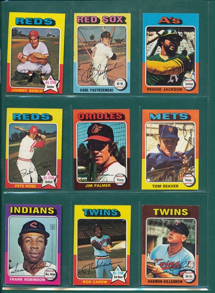 1975 Topps Mini Baseball Complete Set (660) W/ Brett, Rookie, PSA 6