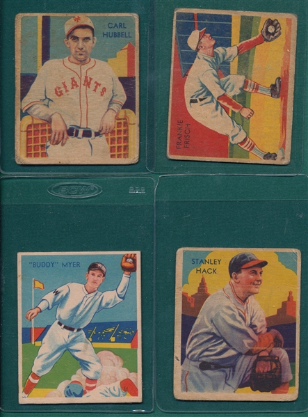 1934-36 Diamond Stars Lot of (10) W/ Frisch & Hubbell