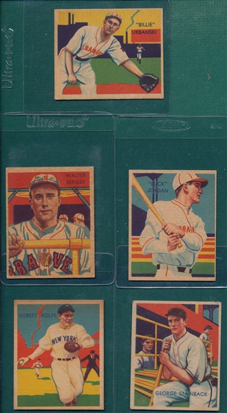 1934-36 Diamond Stars Lot of (5) W/ #29 Rolfe