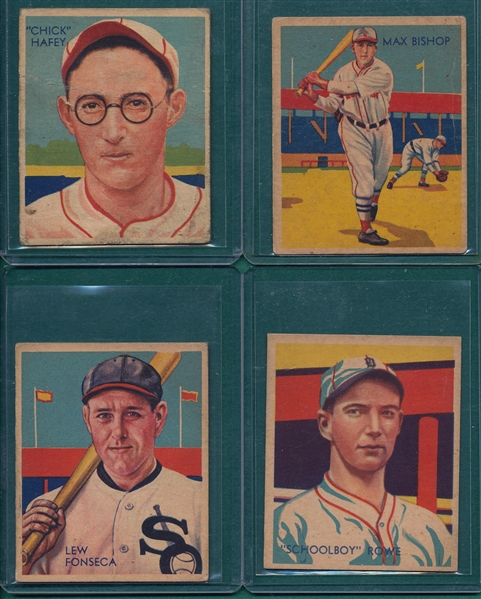 1934-36 Diamond Stars Lot of (8) W/ #18 Hafey