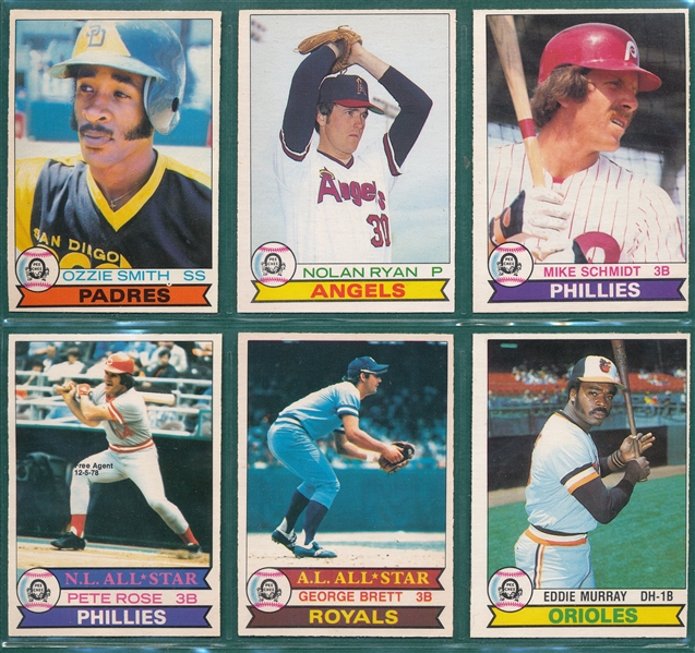 1979 O-Pee-Chee Baseball Complete Set (374) W/ Box, Wrappers & Ozzie Smith, Rookie