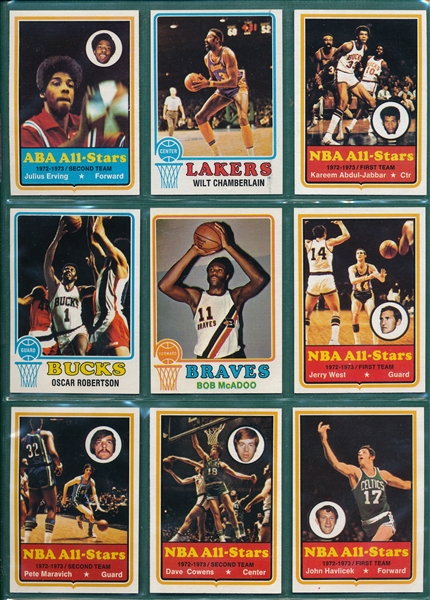 1973-74 Topps Basketball Complete Set (264)