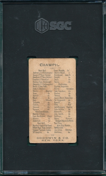 1888 N162 Myers Goodwin Champions SGC 1.5