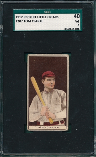 1912 T207 Clarke Recruit Little Cigars SGC 40