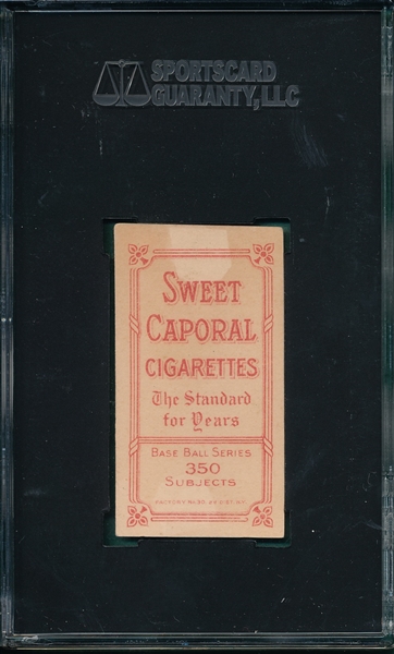 1909-1911 T206 Mattern Sweet Caporal Cigarettes, SGC 50