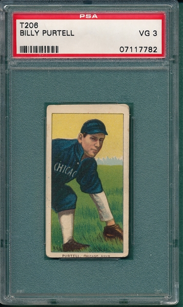 1909-1911 T206 Purtell Polar Bear PSA 3