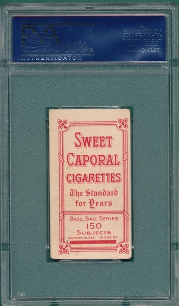 1909-1911 T206 Schmidt, Throwing, Sweet Caporal Cigarettes PSA 4