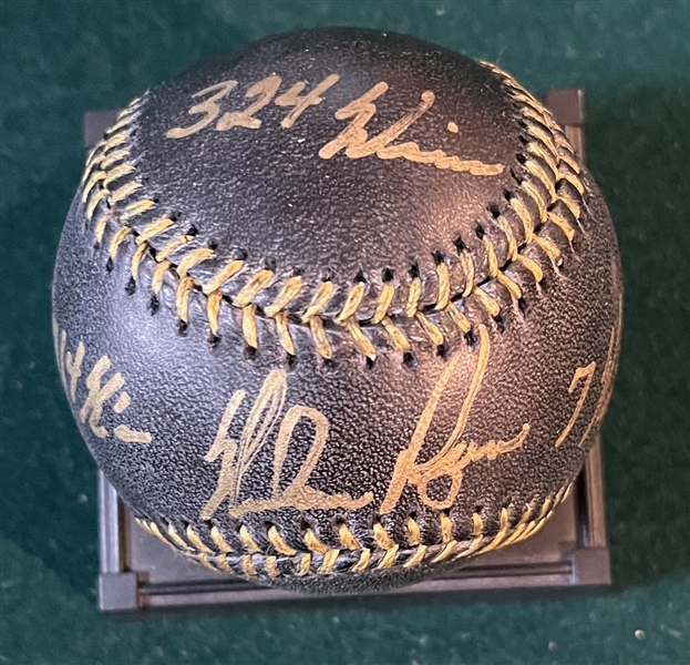 Nolan Ryan Signed Black Baseball, PSA 