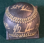 Nolan Ryan Signed Black Baseball, PSA 