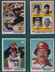 1978 Topps Baseball Complete Set (726) W/ Molitor, Morris & Murray, Rookies 