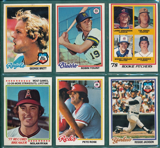 1978 Topps Baseball Complete Set (726) W/ Molitor, Morris & Murray, Rookies 