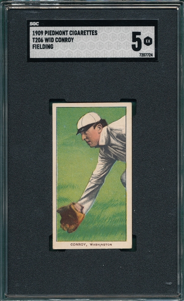 1909-1911 T206 Conroy, Fielding, Piedmont Cigarettes SGC 5