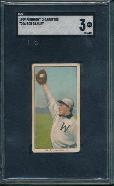 1909-1911 T206 Ganley Piedmont Cigarettes SGC 3