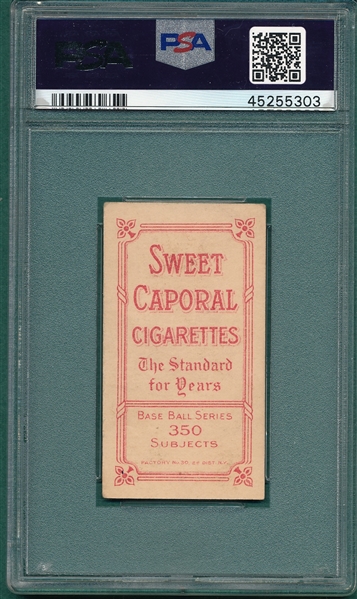 1909-1911 T206 Elberfeld, Fielding, Sweet Caporal Cigarettes PSA 4 