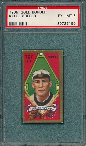 1911 T206 Elberfeld Hassan Cigarettes PSA 6