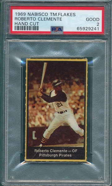 1969 Nabisco Roberto Clemente PSA 2