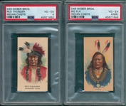 1910 D46 Indian Chiefs, Weber Bros., Lot of (2) PSA