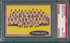 1962 Topps #409 Pirates Team PSA 8