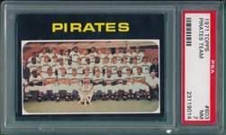 1971 Topps #603 Pirates Team PSA 7