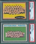 1962/64 Topps Pirates Team, Lot of (2), PSA 