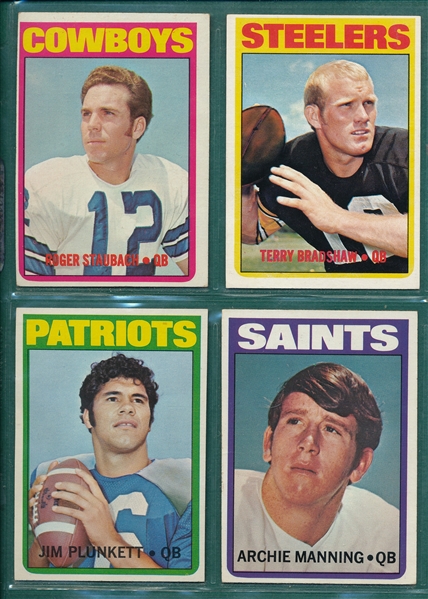 1972 Topps Football Complete Low Number Set (263)