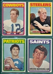 1972 Topps Football Complete Low Number Set (263)