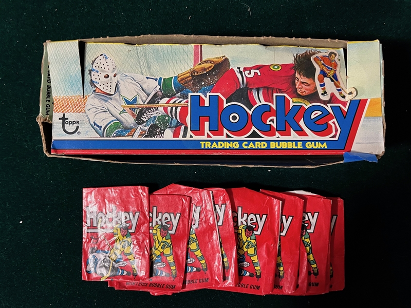 1975 Topps Hockey Complete Set (330) W/ Wrappers & Wax Box