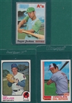 1970-82 Topps Jackson, Seaver & Ripken, Rookie, Lot of (3) Hall of Famers 