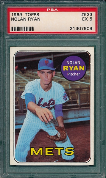 1969 Topps #533 Nolan Ryan PSA 5