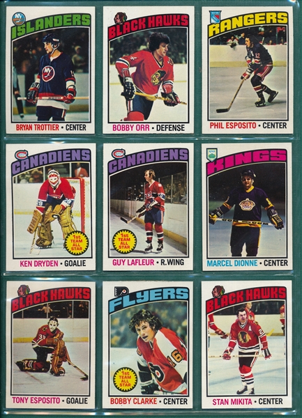 1976 Topps Hockey Complete Set (264) W/ Glossy Set (22), Wrappers & Wax Box