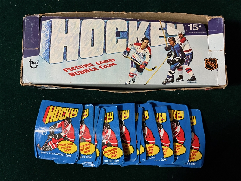 1976 Topps Hockey Complete Set (264) W/ Glossy Set (22), Wrappers & Wax Box