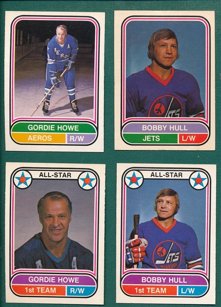 1975-76 O-Pee-Chee WHA Hockey Complete Set (132) W/ Hull & Howe