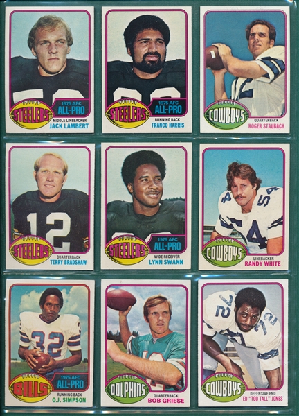 1976 Topps Football Complete Set (528) W/ Box, Wrappers & Payton, Rookie, PSA