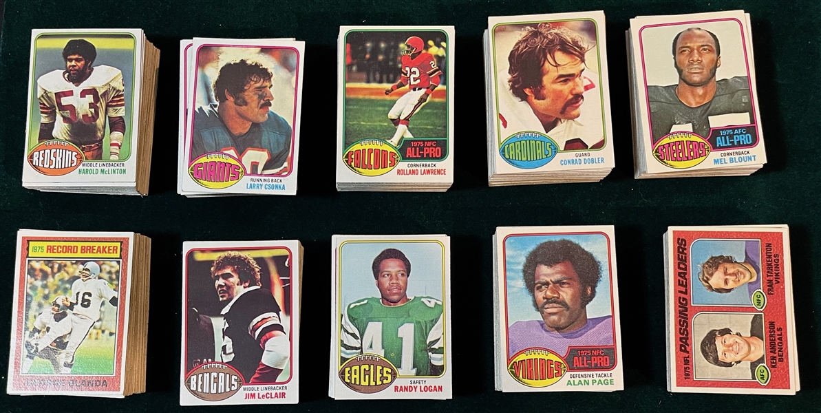 1976 Topps Football Complete Set (528) W/ Box, Wrappers & Payton, Rookie, PSA