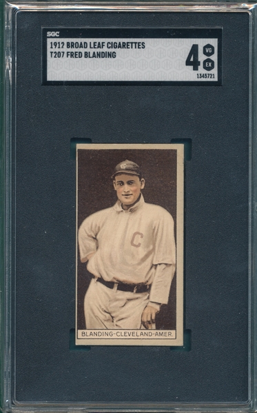 1912 T207 Blanding Broad Leaf Cigarettes SGC 4