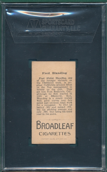 1912 T207 Blanding Broad Leaf Cigarettes SGC 4