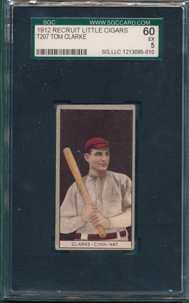 1912 T207 Clarke Recruit Little Cigars SGC 60