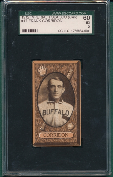 1912 C46 #17 Frank Corridon Imperial Tobacco SGC 60