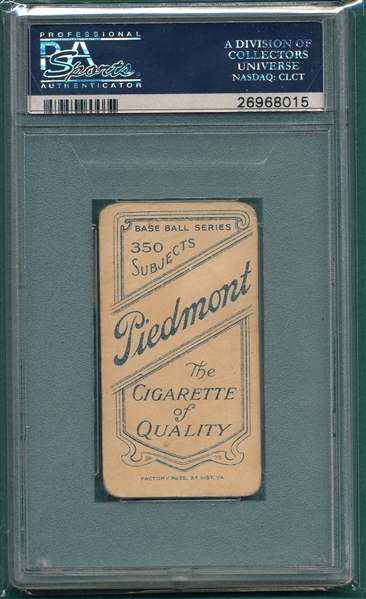 1909-1911 T206 Mullaney Piedmont Cigarettes PSA 1.5 *Southern League*