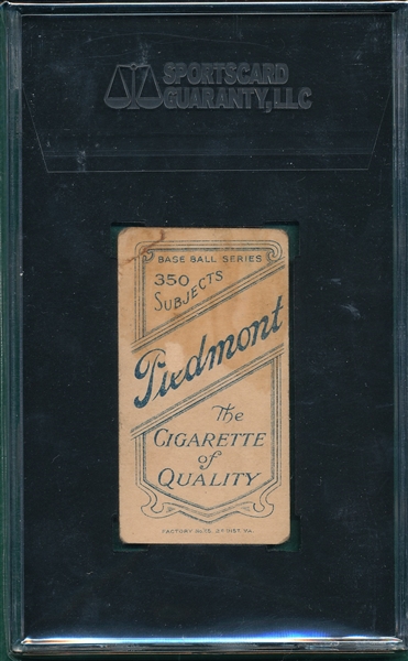 1909-1911 T206 Perdue Piedmont Cigarettes SGC 20 *Southern League*