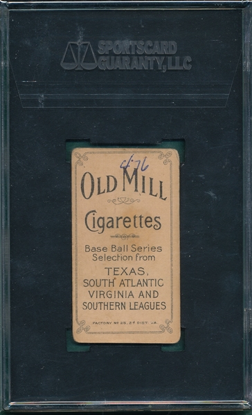 1909-1911 T206 Foster Old Mill Cigarettes SGC 20 *Southern League*