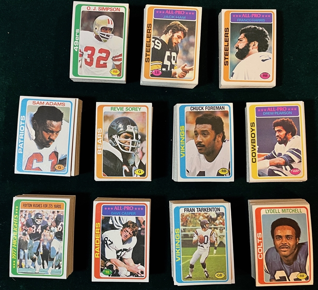 1978 Topps Football Complete Set (528) W/ Box, Wrappers & Dorsett, Rookie