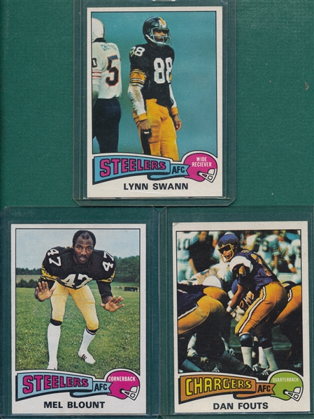 1975 Topps Football Complete Set (528) W/ Box & Swann, Rookie