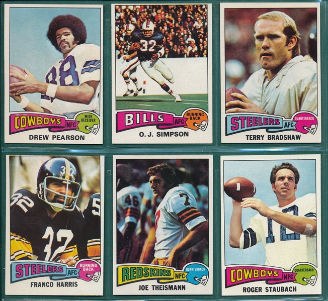 1975 Topps Football Complete Set (528) W/ Box & Swann, Rookie