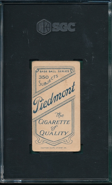 1909-1911 T206 Adkins Piedmont Cigarettes SGC 3