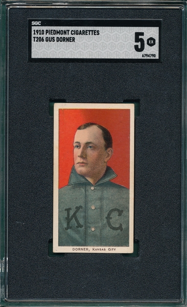 1909-1911 T206 Dorner Piedmont Cigarettes SGC 5